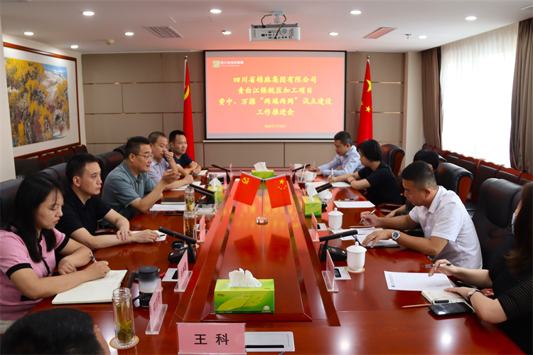 鄧華主持召開集團公司青白江保稅區(qū)加工項目資中 、萬源“兩端兩網”試點建設項目工作推進會