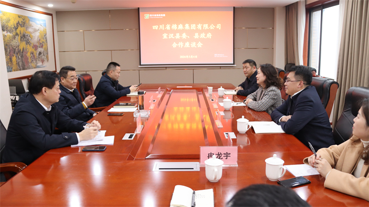 集團公司召開與宣漢縣委、縣政府合作座談會