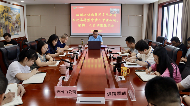 集團公司召開在改革轉(zhuǎn)型中涉及管理板塊、架構(gòu)、人員調(diào)整座談會